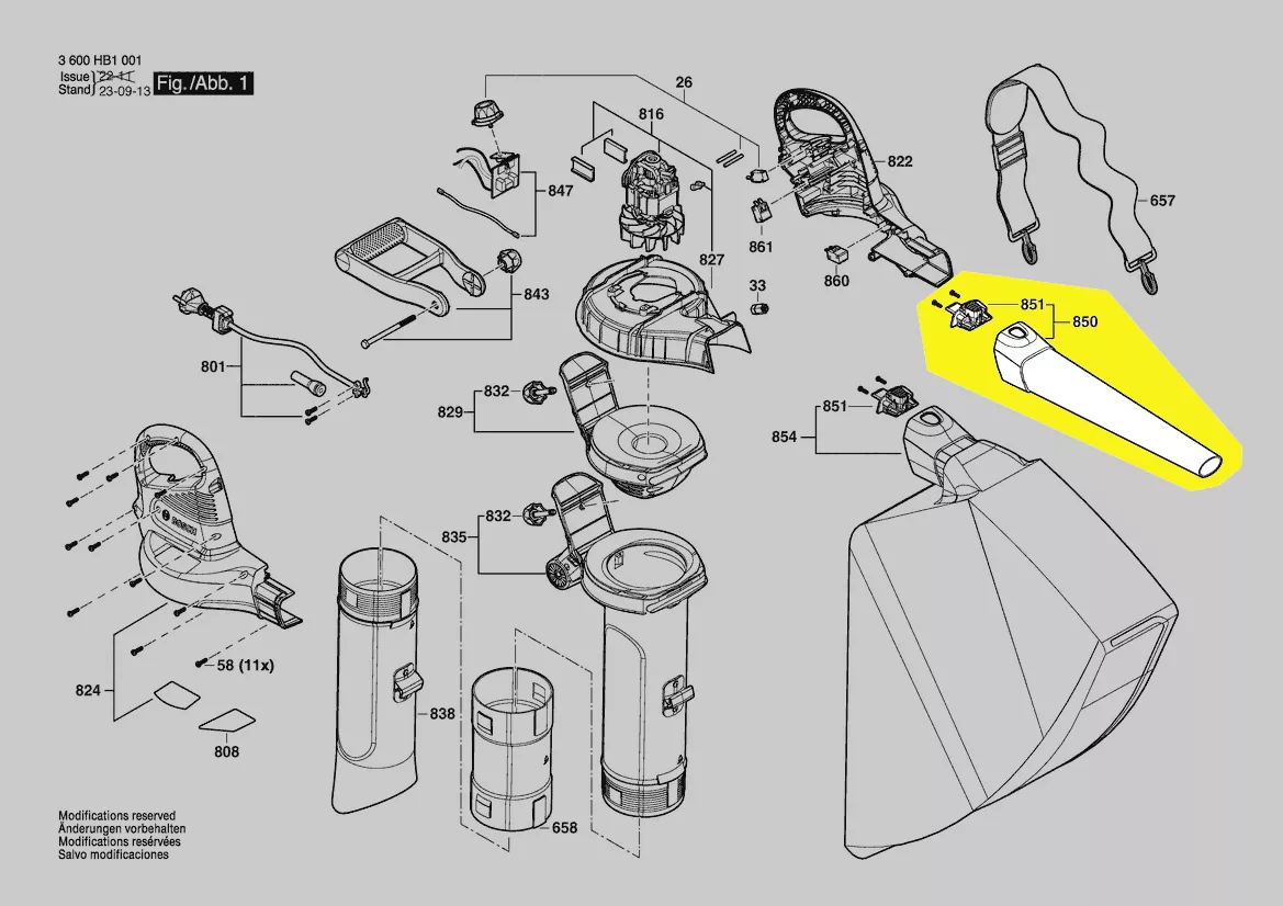 buse UniversalGardenTidy 2300 réf. F 016 F05 656 Bosch